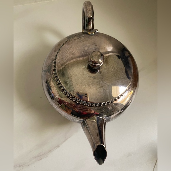 Vintage Meridional E.P.S Silver plated Teapot, Coffeepot, Creamer & Saucer Set - Picture 5 of 16